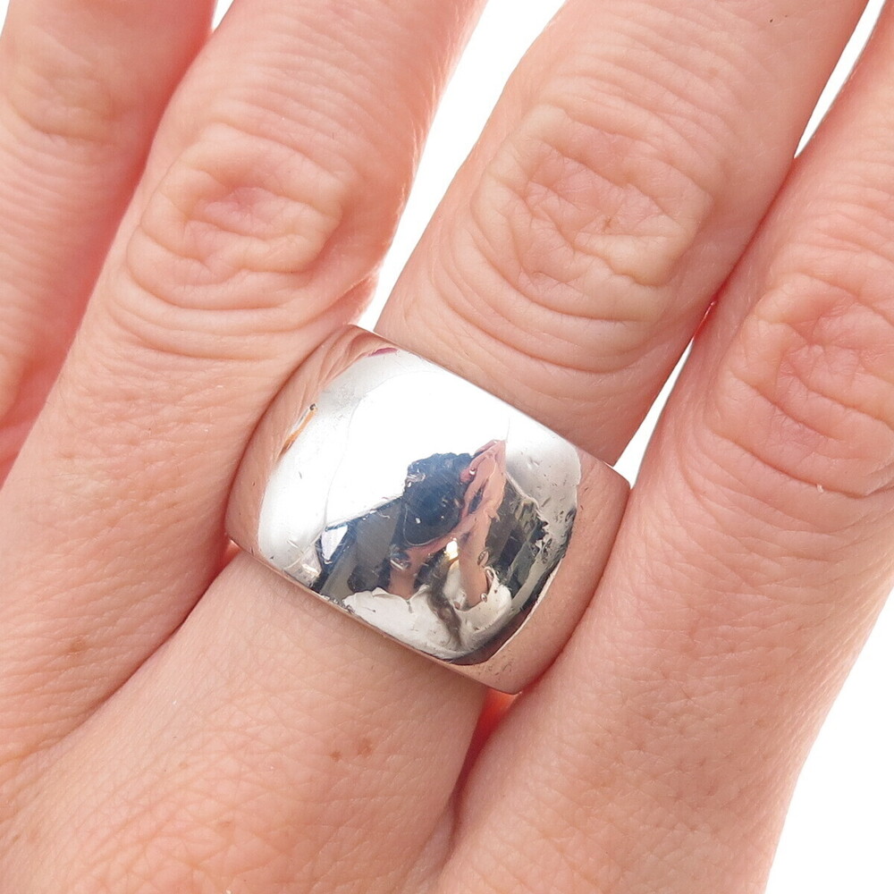 Silpada 925 Sterling Silver Vintage Wide Band Ring Size 6.5